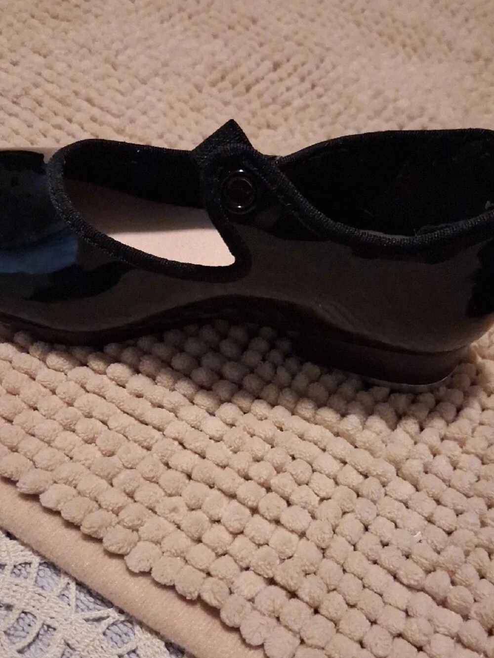 Cat & Jack Black Patent Mary Jane Flats with Strap